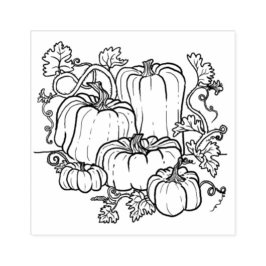 Pumpkin Patch Rubber-Briefmarke Gummistempel (Prägung)