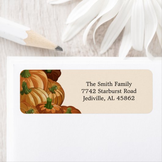 Pumpkin Patch Rücksendeadressen-Aufkleber (Insitu)