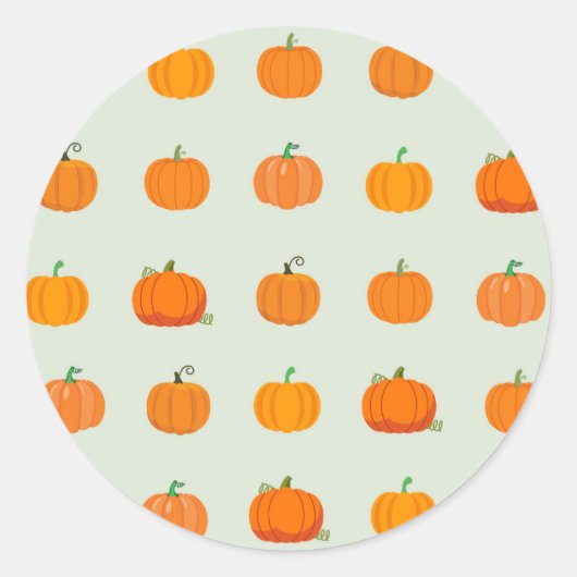Pumpkin Patch Runder Aufkleber (Vorderseite)