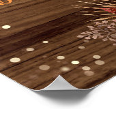 Pumpkin Patch Rustikale String Lights Baby Willkom Poster (Ecke)