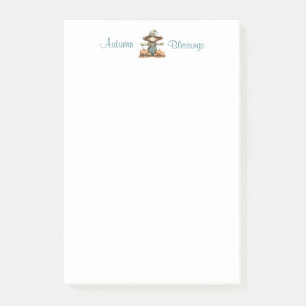 Pumpkin Patch Scarecrow 4x6 Post-It Notes Post-it Klebezettel