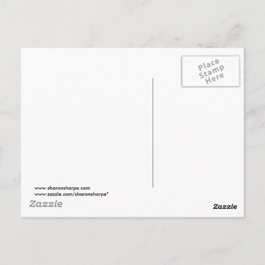 PUMPKIN PATCH, SCHWARZE KATZE & WEB VON SHARON SHA POSTKARTE (Rückseite)