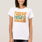 Pumpkin Patch Season Golden Retriever Fall Shirt (Vorderseite)