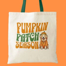 Pumpkin Patch Season Golden Retriever Fall Shirt Tragetasche