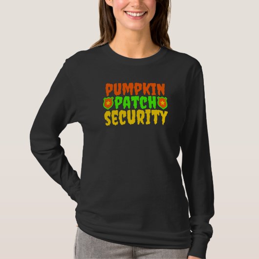 Pumpkin Patch Security Family Hunting Pumpkins Mo T-Shirt (Vorderseite)