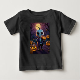 Pumpkin Patch Skeleton Companion Baby T-shirt