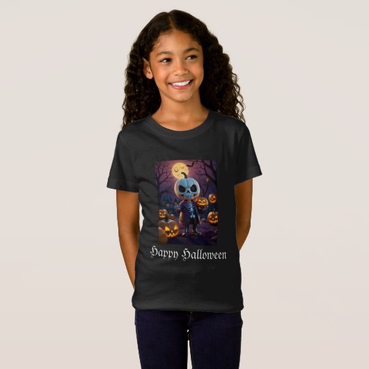 Pumpkin Patch Skeleton Companion T-Shirt (Vorne ganz)