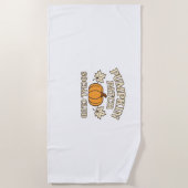 Pumpkin Patch Social Club - Gemütliche Herbstästhe Strandtuch (Vorderseite)