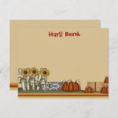 Pumpkin Patch Stationery Mitteilungskarte (Vorne/Hinten)