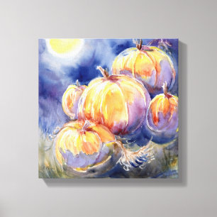 "Pumpkin Patch" - Stretchierte Canvas drucken Leinwanddruck