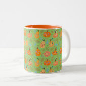 Pumpkin-Patch-Tasse Zweifarbige Tasse (VorderseiteRechts)