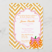 Pumpkin Patch Themed Baby Dusche Einladung (Vorne/Hinten)