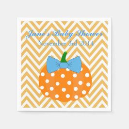 Pumpkin Patch Themed Boy Babydusche Napkins Serviette