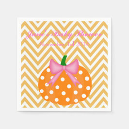 Pumpkin Patch Themed Girl Babydusche Serviette