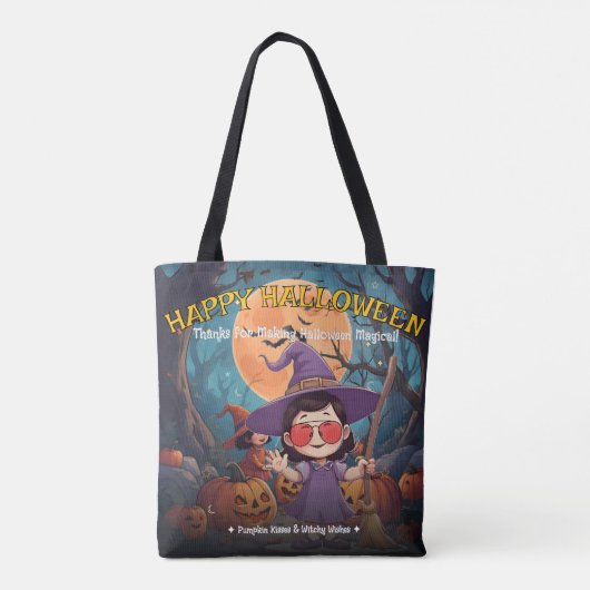 Pumpkin Patch Trick oder Treat Halloween Tasche (Rückseite)