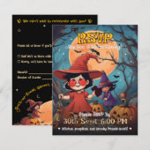 Pumpkin Patch UAWG — Kids Halloween RSVP Karte (Vorne/Hinten)