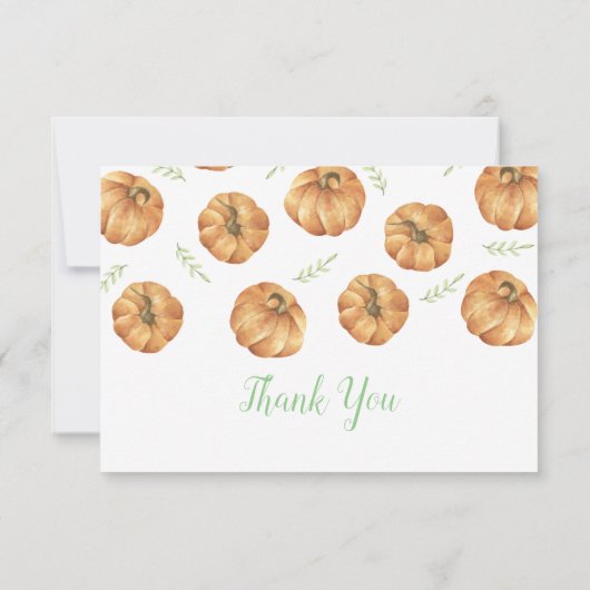 Pumpkin Patch Vielen Dank Karten (Rückseite)