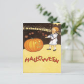 Pumpkin Patch Vintage Postkarte (Stehend Vorderseite)