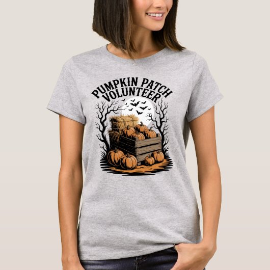 Pumpkin Patch Volunteer Halloween T-Shirt (Vorderseite)