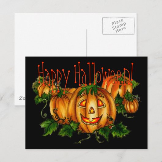 PUMPKIN PATCH VON SHARON SHARPE POSTKARTE (Vorne/Hinten)
