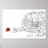 Pumpkin Patch Wagon Poster (Vorne)