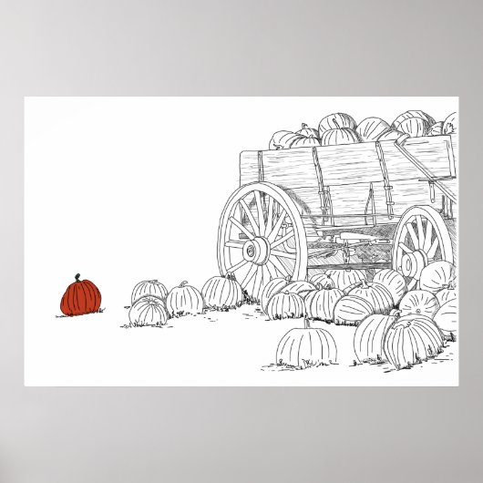Pumpkin Patch Wagon Poster (Vorne)