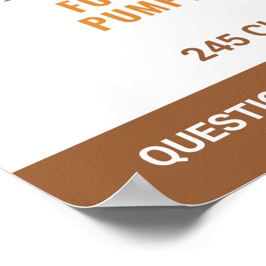 Pumpkin Patch Watercolor Pumpkins Fall-Ereignis Poster (Ecke)