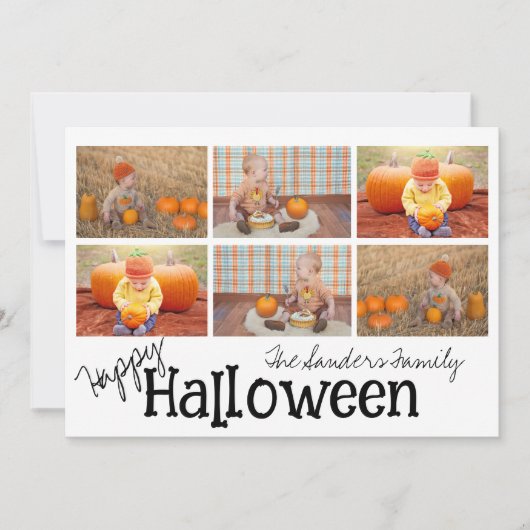 Pumpkin Patch Whimsy Feiertagskarte (Vorderseite)