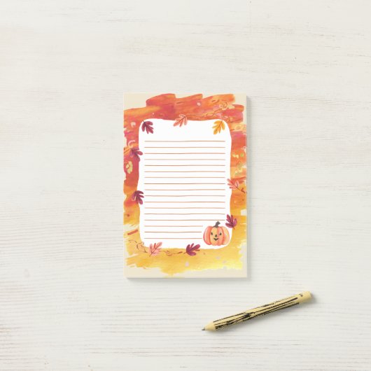 Pumpkin Patch Whispers Post-it Klebezettel (Auf Schreibtisch)