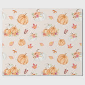 Pumpkin Patch Wrapping Paper Geschenkpapier (Flach)