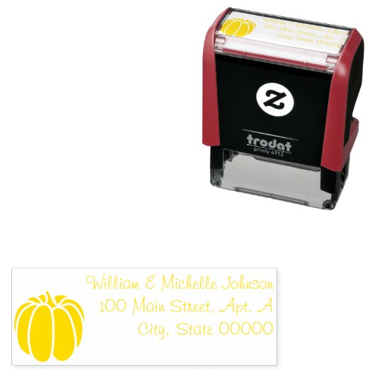 Pumpkin Patches selbst-Inking-Address-Briefmarke Permastempel (Beispiel)