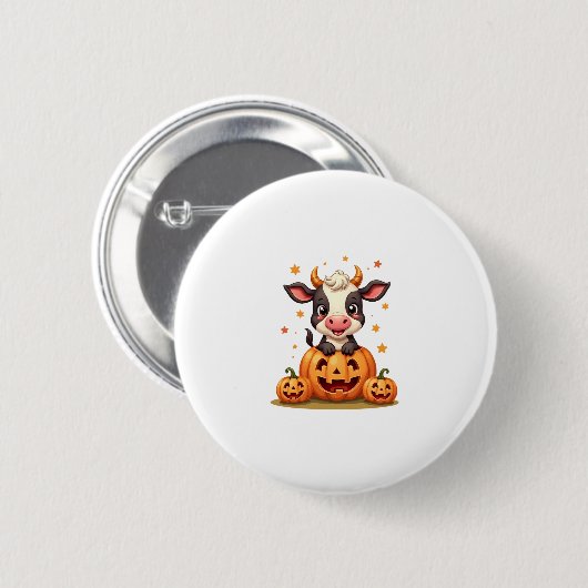 Pumpkin-Patchkuh Button (Vorne & Hinten)