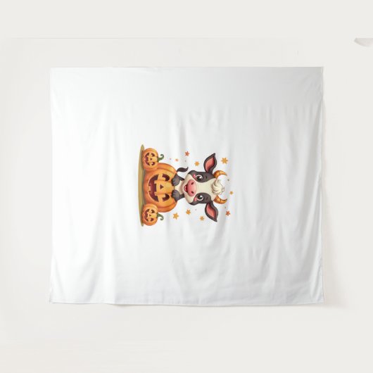 Pumpkin-Patchkuh Wandteppich (Vorderseite (Horizontal))