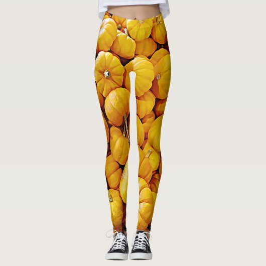 Pumpkin-Patchrom Halloween-Herbst-Leggings Leggings (Vorderseite)
