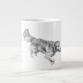 Pumpkin Path Pup with Red Ball Jumbo-Tasse (Vorderseite)