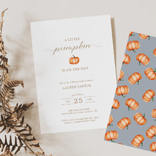Pumpkin Pattern Fall Baby Dusche Einladung