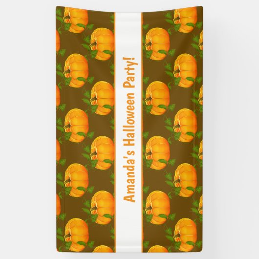 Pumpkin Pattern Halloween-Party Banner (Vertikal)