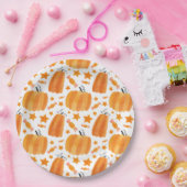 Pumpkin Pattern Holloween Party Paper Plate Pappteller (Party)