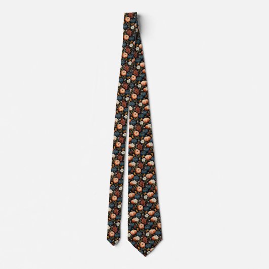 Pumpkin Pattern Necktie Krawatte (Rückseite)
