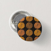 Pumpkin Pattern Orange Button (Vorne & Hinten)