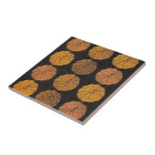 Pumpkin Pattern Orange Fliese (Seite)