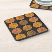 Pumpkin Pattern Orange Getränkeuntersetzer (Linke Seite)