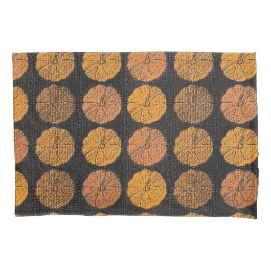 Pumpkin Pattern Orange Kissenbezug (Vorderseite)
