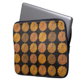 Pumpkin Pattern Orange Laptopschutzhülle (Vorderseite Links)