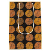 Pumpkin Pattern Orange Mittlere Geschenktüte (Rückseite)