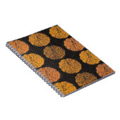 Pumpkin Pattern Orange Notizblock (Rechte Seite)
