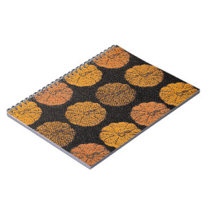 Pumpkin Pattern Orange Notizblock
