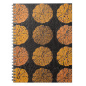 Pumpkin Pattern Orange Notizblock (Vorderseite)
