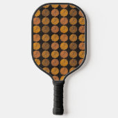 Pumpkin Pattern Orange Pickleball Schläger (Rückseite)