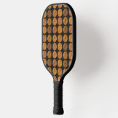 Pumpkin Pattern Orange Pickleball Schläger (Links)